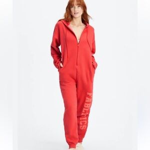 Fabletics cherry red onesie